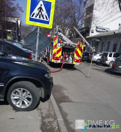 Пожар в Кишиневе: в центре разгорелся Дом Печати