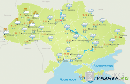 Гисметео: погода в Украине на 8 апреля