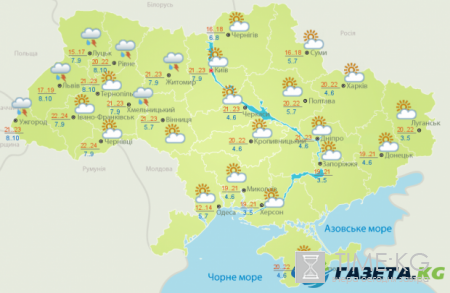 Гисметео Украина: погода на 27 апреля – потепление
