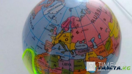 На немецком глобусе не нашлось места для Польши и Украины