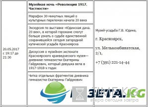 Ночь музеев 2017 в Красноярске: программа мероприятий, куда пойти Ночь музеев 2017 в Красноярске: программа мероприятий, куда пойти