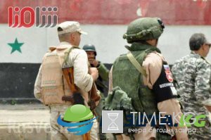 Российские военные, боевики с М-16 и флаги РФ и САР — репортаж из Хомса ФОТО, Российские военные, боевики с М-16 и флаги РФ и САР — репортаж из Хомса ФОТО,
