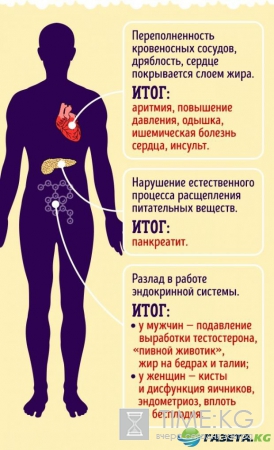 Что случается с человеком который ежедневно пьет пиво