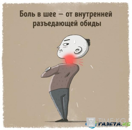 Какие сигналы нам посылает тело: шея болит из-за обид а голени из-за ревности