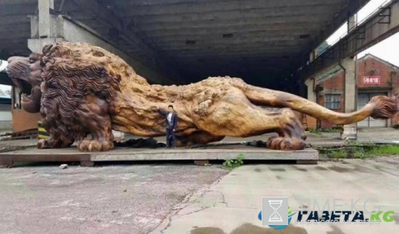 Найдена самая большая в мире скульптура из красного дерева