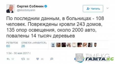 Погода в Москве: ураган унес жизни 16 человек