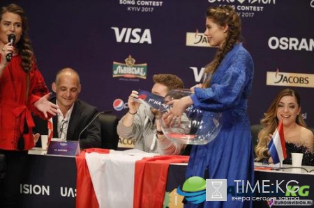 Пресс-конференция победителей второго полуфинала Евровидения 2017