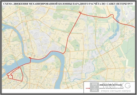 Репетиции Парада Победы в Петербурге ограничат движение транспорта
