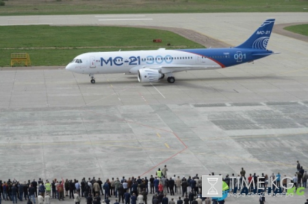 Российский лайнер МС-21 совершил свой первый пробный полет в Иркутске