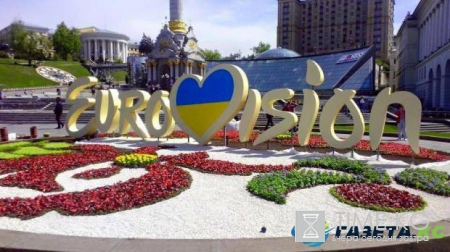 В Киеве разрушили цветочную композицию созданную к Евровидение 2017