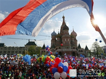 В Москве 1,5 миллиона человек приняли участие в первомайских гуляньях