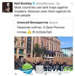 Путин прячется за баррикадами и противотанковыми ежами: вскрываем ложь американской прессы Путин прячется за баррикадами и противотанковыми ежами: вскрываем ложь американской прессы