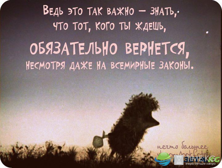 Самые-самые цитаты из мультфильма “Ежик в тумане”. Посвящается Алексею Баталову