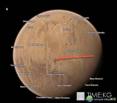 Google Space показал базу пришельцев на Марсе