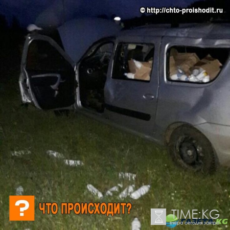 Переполненное кумысом авто перекинулось на дороге в Башкирии – фото появилось в сети