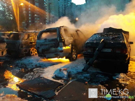 Подробности пожара на автостоянке в Киеве: сгорели восемь авто