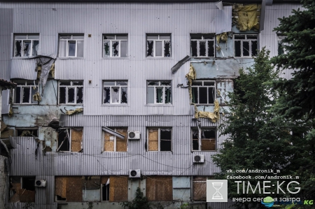 Последствия обстрела Донецка украинской армией. 11 июня