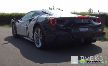 Прототип Ferrari 488 попал на видео во время дорожных тестов в Нюрбургринге