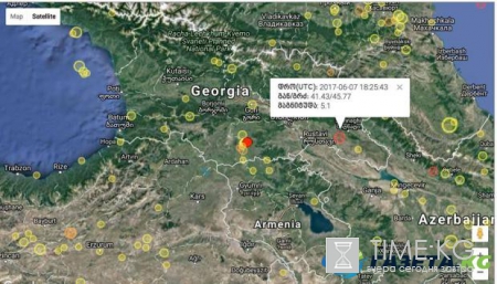 Землетрясение в Грузии: подземные толчки магнитудой 5,1 балов ощутили в Тбилиси