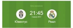 Ювентус – Реал Мадрид 3 июня 2017 тв трансляция смотреть онлайн