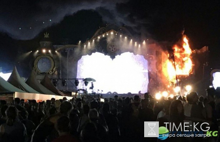 На музыкальном фестивале в Испании случился пожар (видео)