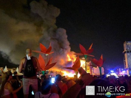 На музыкальном фестивале в Испании случился пожар (видео)