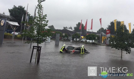 Сутки беспрерывного дождя: Берлин затопило водой