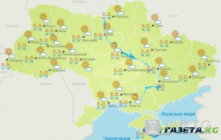 Гисметео Украина: погода на 11 августа
