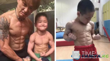 Мальчик из Китая поразил мир физической формой в 7 лет