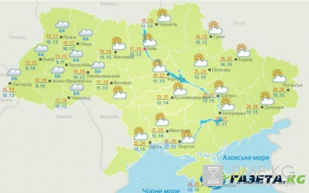 Гисметео Украина: погода на 5 сентября – на западной Украине ожидаются дожди