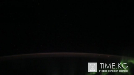 Роскосмос опубликовал видео полярного сияния, сделанное с борта МКС