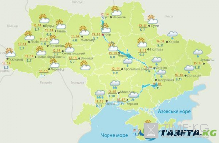 Гисметео Украина: погода на 7 октября - дожди пройдут на юге и востоке страны