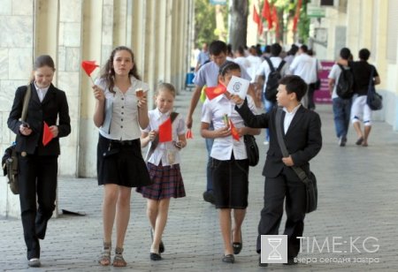 В Кыргызстане гражданские активисты провели акцию против смены государственной символики